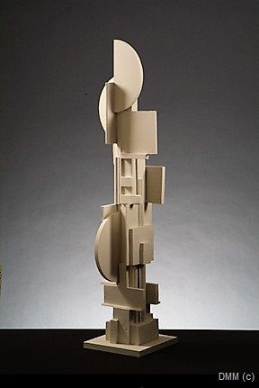 Sculptures Contemporary Wood Cubist Fun